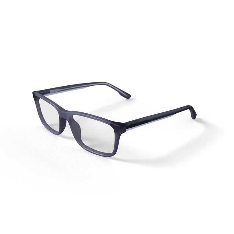 Walmart Men's Makoa Rectangular Prescription Eyeglasses with Case