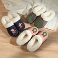thumbnail image 4 of Roxoni Women’s Christmas Cozy Slippers, Soft Faux Fur Lining, Non-Slip Indoor Outdoor Sole, Customized Holiday Icon Gift, 4 of 4