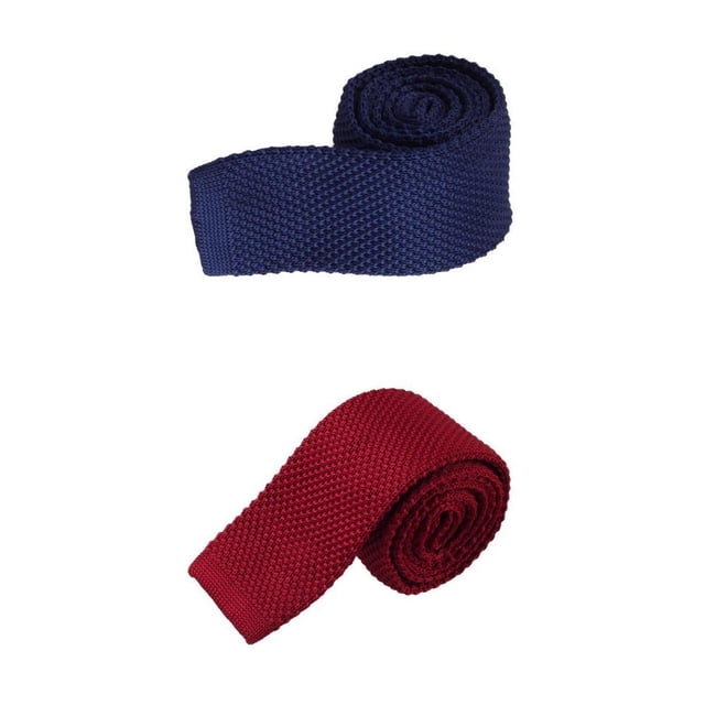 2 Corbatas de Punto Delgadas de 5 Cm para Hombre Casual Elegante Vintage para Sunnimix corbatas para hombre colores sólidos