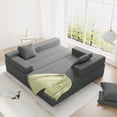 thumbnail image 6 of Modular L Shaped Sectional Sofa, Modern Upholstered Sectional Sofa Couch Set with 6 Pillows, Free Combination Sofa Couch with Armrests for Living Room, Bedroom, 6 of 9
