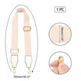 thumbnail image 2 of 1pc 30×1.5 Inches Adjustable Shoulder Strap Adjustable Canvas Strap Replacement with Alloy Swivel Clasps for Handbag Shoulder bag Crossbody bag Purse White, 2 of 7