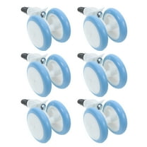 Phenofice 6Pcs Sky-Blue Universal Baby Stroller Wheels for Infants Parents Quiet Operation
