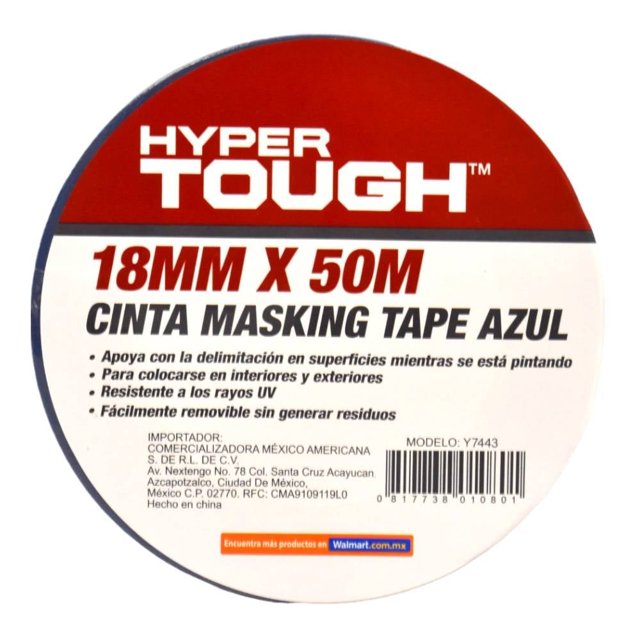 Cinta Azul Hyper Tough Adhesiva 18x50 Azul