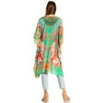 thumbnail image 2 of Sakkas Kristy Long Tall Lightweight Caftan Dress / Cover Up With V-Neck Jewels - ortu230-turq - One Size Regular, 2 of 5