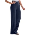 thumbnail image 6 of Jessica London Women's Plus Size Petite Everyday Stretch Knit Wide Leg Pant, 6 of 6