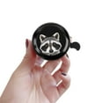 thumbnail image 5 of WIRESTER Bicycle Bell Aluminum Alloy Mini Bike Bell With Ring Horn Accessories for Adults Men Women Kids Girls and Boys - Raccoon, 5 of 7
