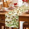 thumbnail image 5 of Vintage Sunflowers Table Runner 72 Inches, Spring Botanical Green Leaves Bed Runner Dresser Scarves Tabletop for Indoor Outdoor Parties/Ceremony/Banquet, 18" x 72", 5 of 9