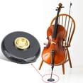 thumbnail image 3 of Cello Spike Holder,Cello Mat, Durable Cello Anti Slip Mat Pad Plastic Metal Holder Floor Protector Instrument Accessory Black, 3 of 9