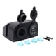 thumbnail image 2 of Sidaley Enchufe de de coche portátil desmontable Universal Dual USB 12-24V elegante impermeable a prueba de humedad RV barcos toma de Bombillas para automóviles, 2 of 6