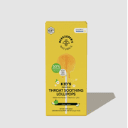 Beekeepers Naturals Kids Green Apple Throat Soothing Lollipops with Propolis and Vitamin D, 10 Count