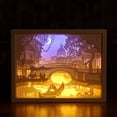 thumbnail image 1 of Box 3D Led Lámpara De Talla De Papel Talla De Papel Art Night Lights Lámpara De Mesa Led Creativa Para Decoración Eigraketly HA042786-02, 1 of 6