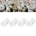 thumbnail image 5 of Chicken Feeder Less Waste Rain Proof Poultry Feeder Port Gravity Automatic Feed Kit For Buckets Barrels Bins Troughs White, 5 of 5