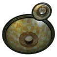 thumbnail image 2 of Novatto CELEBRAZIONE Glass Vessel Bathroom Sink Set, Brushed Nickel, 2 of 4