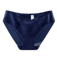 thumbnail image 2 of Womens Breathable High Waisted Underwear Blue Nylon Spandex Briefs with Moisture Wicking Mesh Panel Plus Size Comfortable Everyday Panties XL-3XL,Size 2XL, 2 of 3