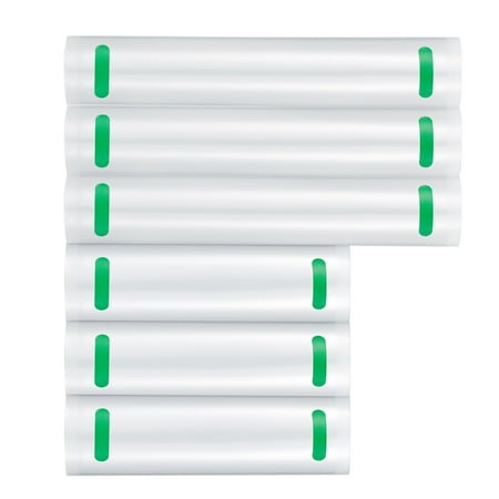 KFFKFF Sealable Freezer Bags, Set of 3 Rolls Measuring 11 In x 20 Ft & 3 Rolls Measuring 8 In x 20 Ft, Food Grade, BPA-Free, Suitable for Meal Preparation or Sous Vide Cooking