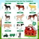 thumbnail image 3 of Juguetes de animales de granja para niños de 1, 2 y 3 años, gran granero rojo con figuras, juguetes de animales y juguetes de tractor para niños, juego de granja, juguetes educativos de aprendizaje, r, 3 of 3