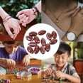 thumbnail image 3 of MIANGASTORE 50pcs Diy Necklace Earring Bracelets Making Rugby Beads Jewelry Making Charms, 3 of 6