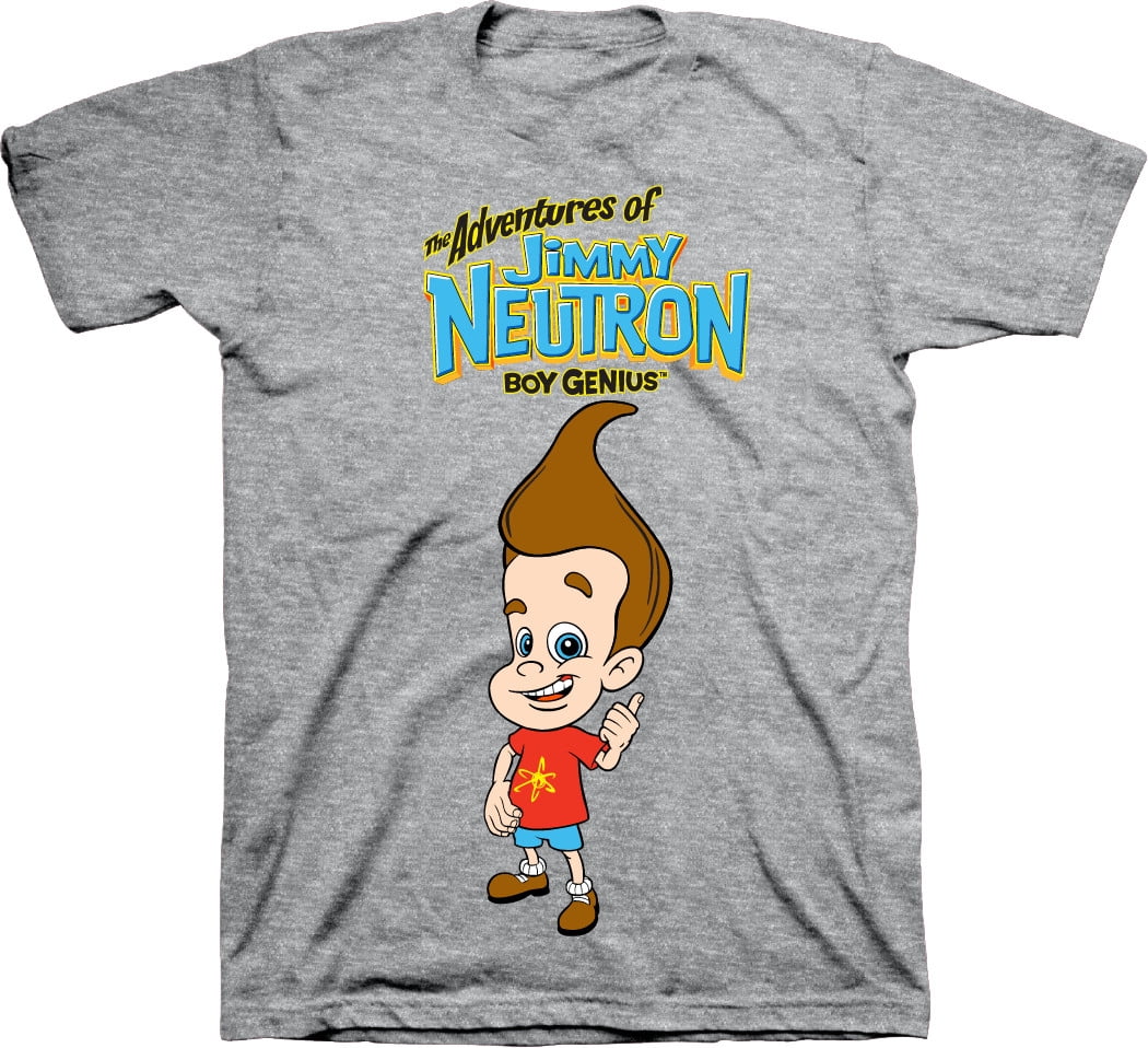 Mens Nickelodeon Jimmy Neutron Shirt - The Adventures of Jimmy Neutron Boy  Genius tee - Classic Nick Graphic T-Shirt (Athletic Heather, Small) -  Walmart.com