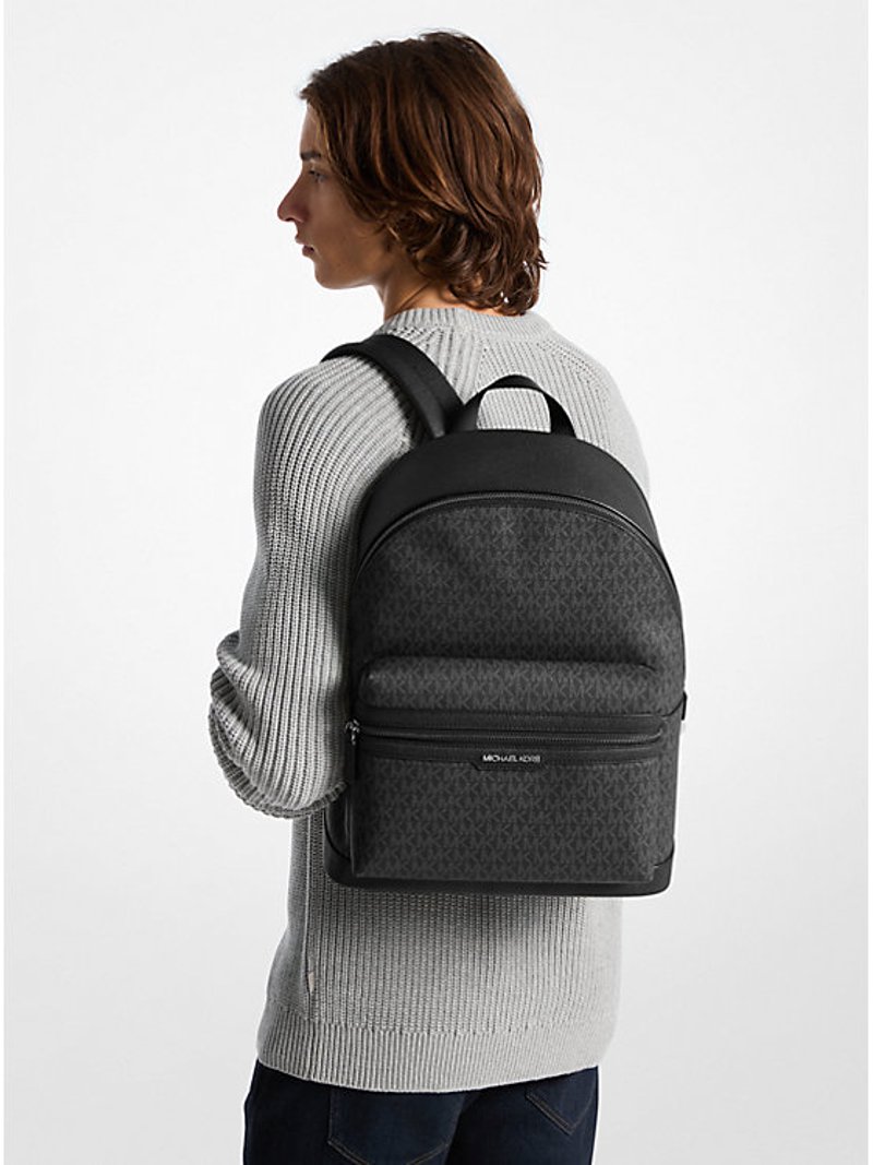backpack laptop woman Vallis Vintage Leather College Travel Height 15.3 inches Color:Dark Taupe Jujutsu Kaisen x Hello 16l