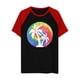 thumbnail image 3 of Gibobby Camiseta de manga corta para mujer Top manga raglán manga corta con cuello redondo suelto con estampado árbol informal para mujer(Negro,M), 3 of 4