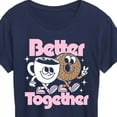 thumbnail image 3 of Instant Message - Coffee Lover - Coffee & Bagel Better Together - Women's Short Sleeve Graphic T-Shirt, 3 of 6