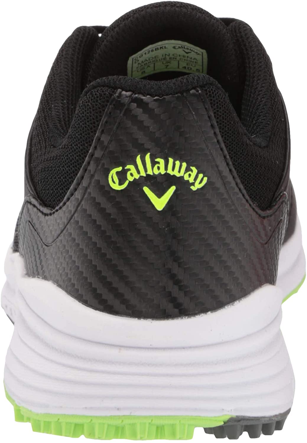Callaway Mens Solana Sl Golf Shoe 15 Black/Lime - image 3 of 8