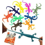 UpBrands 48 Stretchy Lizard Toys Bulk Set, Party Favors for Kids, Halloween Handouts