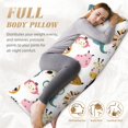 thumbnail image 4 of Naloa Cartoon Animals Super Soft 20x60 Body Pillow Case,Long Side Hidden Zipper（PILLOWS ARE NOT INCLUDED）, 4 of 6