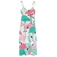 thumbnail image 5 of Flamingo Pattern Fine Art Sleeveless Dress Summer Dress Woman 2025, 5 of 7