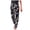 A-Dark Blue184, variant on Womens Pants Bohemia Elastic Waist Lightweight Tropical Print Ankle Trousers Loose Fit Vacation Beach Bottoms