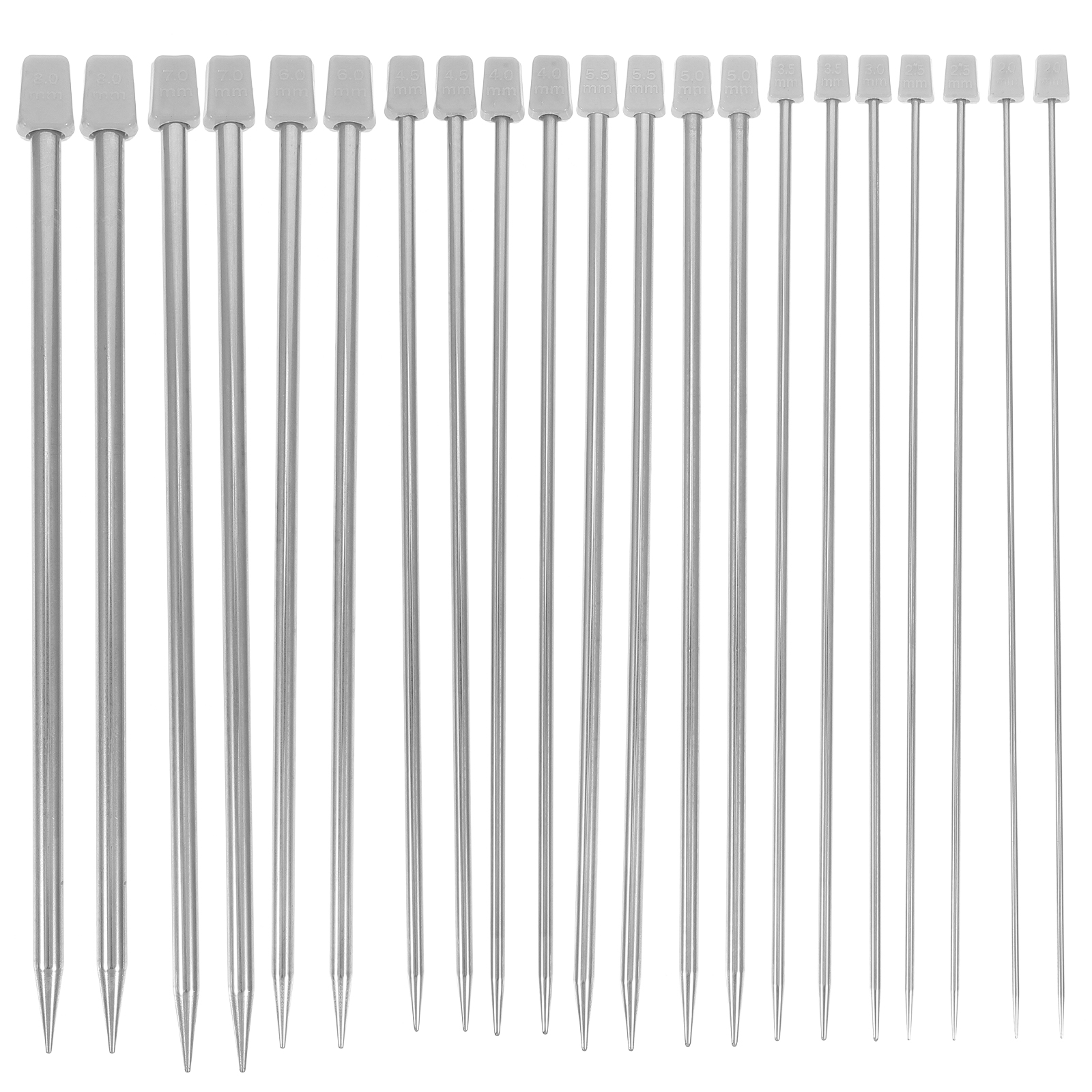 22Pcs Stainless Steel Knitting Needles Knitting Crochet Supplies for