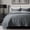 Midnight Blue - Refined Channel, variant on EVERGRACE Channel Stitch 100% Cotton Quilt Set Queen Size, Pre-Washed Cotton Sateen Coverlet Bedspread, 3-Piece Soft & Breathable Bedding Set with 2 Shams for All Seasons, Stone Taupe