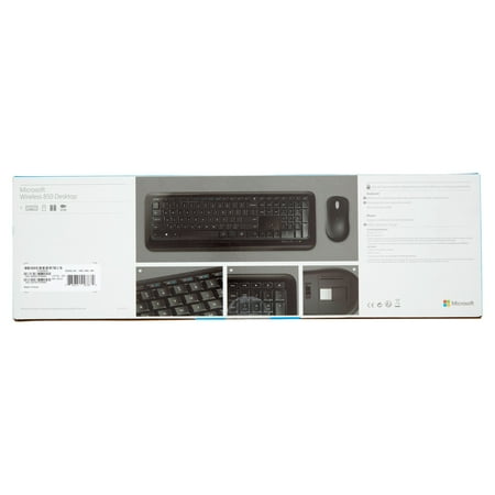 Microsoft - Desktop 850 Full-size Wireless Keyboard and Mouse Bundle - Black