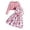 Pink, variant on WAYUTE Girls 2 Piece Outfits Bow Ruffle Floral Print Sleeveless A Line Dress and Ruffle Long Sleeve Knit Cardigan Kids Child Clothing Set Casual Outdoor,Purple,Size 3-4 Y