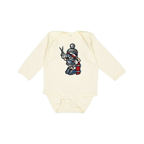 Inktastic Barber Skater Boys or Girls Long Sleeve Baby Bodysuit