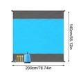 thumbnail image 3 of Beach Blanket Outdoor Picnic Blanket Large Sand Water Proof Beach Mat, 3 of 6