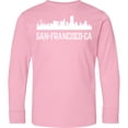 thumbnail image 3 of Inktastic San Francisco California Skyline Ca Cities Long Sleeve Youth T-Shirt, 3 of 5