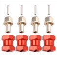 thumbnail image 2 of 4 Adaptadores de Transmisión de Cubo de Rueda Hexagonal de 12 Mm, Acoplador Combinador de Extensión de 15 mm para 1/10 RC Car Crawler SCX10 D90, Rojo, 2 of 5