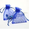 thumbnail image 5 of Organza Bags-Casewin 100pcs 4 x 6 Inch Gift Bags Organza Drawstring Pouch Jewelry Party Wedding Favor Party Festival Gift Bags Candy Bags, (Blue), 5 of 8