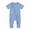 Blue, variant on Odeerbi Toddler Romper Baby Boys Girls Clothes Newborn Summer Bodysuit Short Sleeve Zipper One-piece Romper Jumpsuit Blue