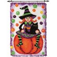 thumbnail image 1 of QJUHUNG Latch Hook Rug Kits  Halloween Wizard | Home Carpet Rug Making Canvas Kits 50×38cm/20*15in, 1 of 9