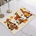 thumbnail image 1 of 1/4pcs Thanksgiving Linen Placemats, Autumn Maple Leaf Gnomes Printed Kitchen Dining Decoration, Vintage Seasonal Fall Harvest Festival Farmhouse Table Mats, Holiday Decorations, Room Decor, Scene Dec, 1 of 4