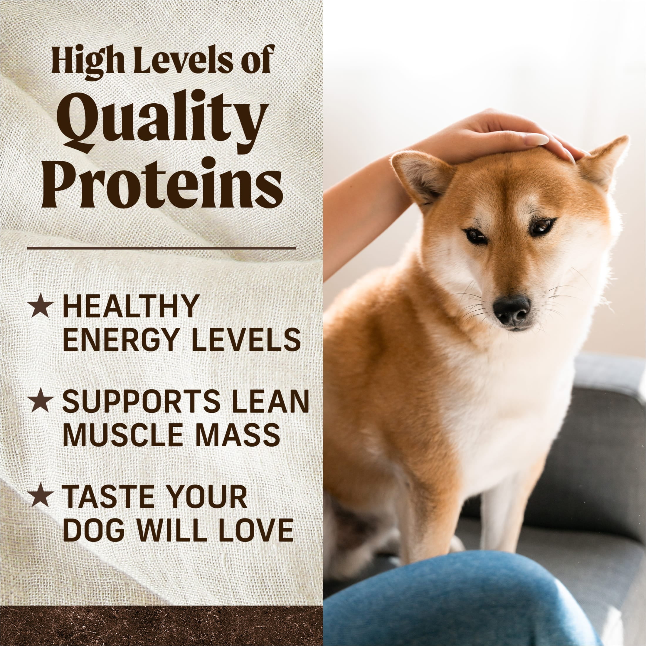 Merrick Premium Grain Free Dry Adult Dog Food, Wholesome And Natural Kibble, Real Beef And Sweet Potato, 30.0 lb. Bag