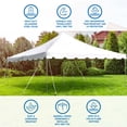 thumbnail image 4 of Party Tents Direct Weekender Pole Tent Party Canopy, 15x15 White, 4 of 8