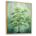 thumbnail image 2 of Designart "Green Spring Blooms Tree A Verdant Symphony III" Landscapes Framed Wall Art - Country Green Tree Hallway Framed Wall Art Decor, 2 of 6