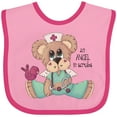 thumbnail image 3 of Inktastic CNA An Angel in Scrubs Teddy Bear Boys Baby Bib, 3 of 4