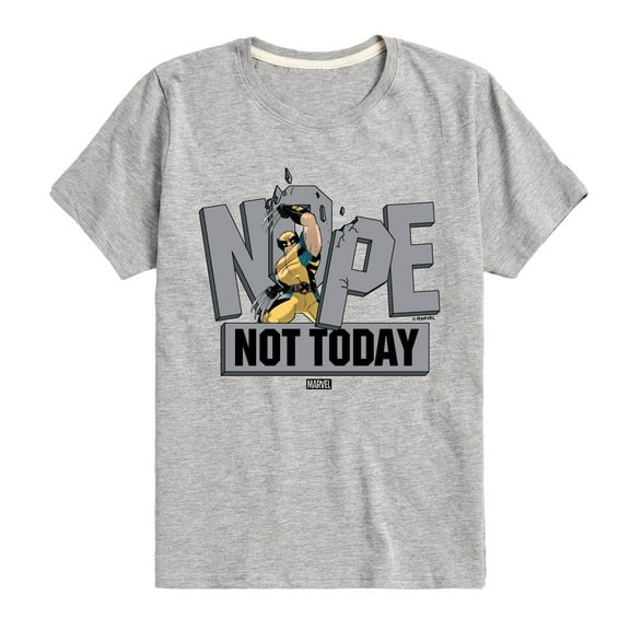 Marvel Wolverine - Nope Not Today - Toddler and Youth Short Sleeve Graphic T-Shirt