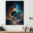 thumbnail image 2 of Designart Futuristic Landscape In Space II Canvas Wall Art, 2 of 5