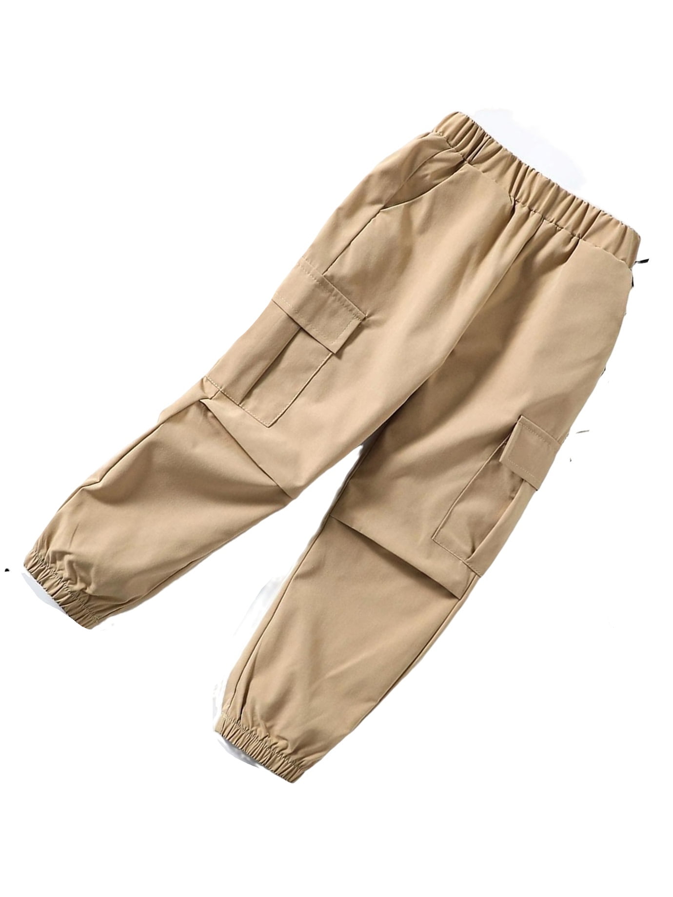 Casual Plain Cargo Pants Khaki Toddler Boy Pants ( Boy's)