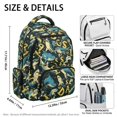 thumbnail image 4 of FKELYI Vintage Shark Print School Backpack for Kids 17 Inch Schoolbag Primary School Bookbag Casual Daypack Travel Bag with Multi-Pockets for Outdoor Hiking Camping, 4 of 7